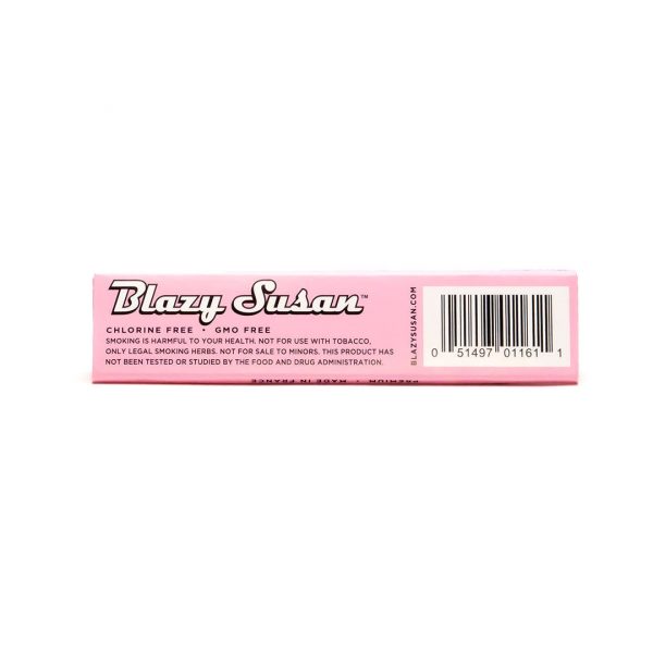 Blazy Susan King Size Pink Rolling Papers | GMO Free | 50 Leaves
